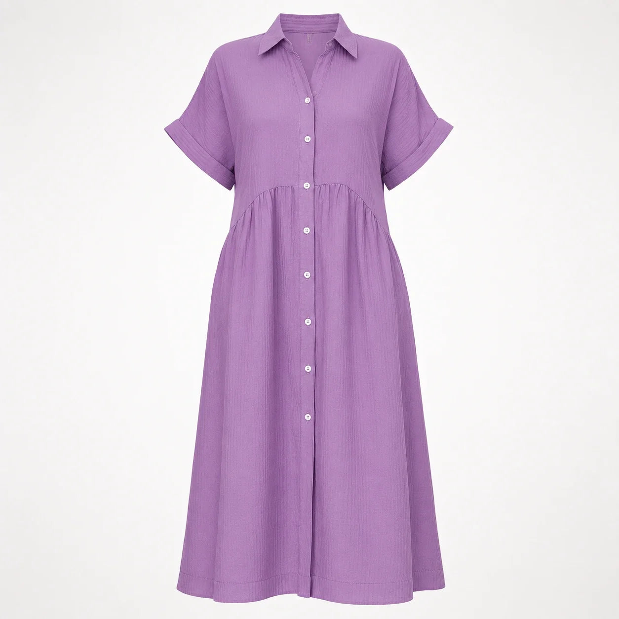 Striped Button Shirt Dress WHD0606069