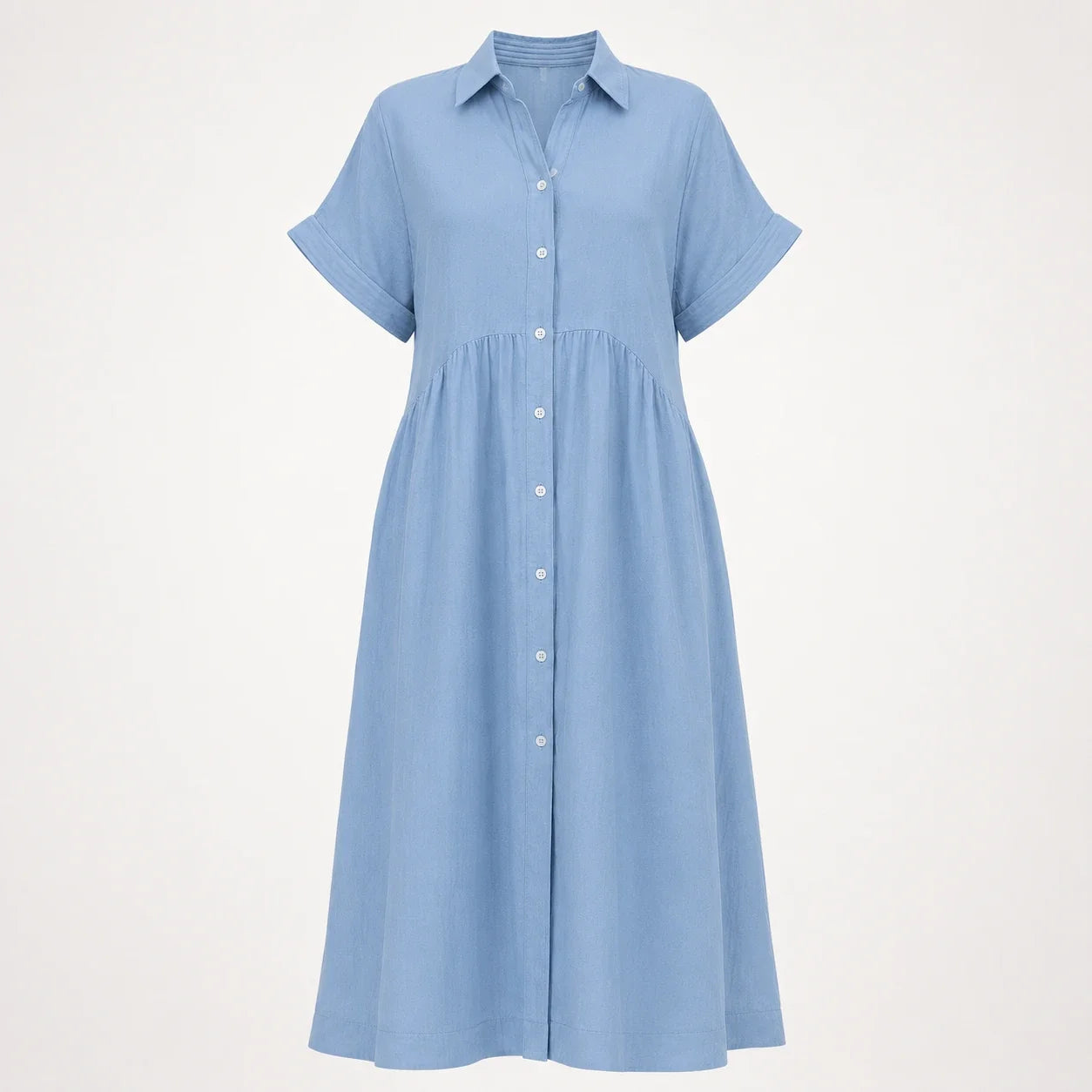 Striped Button Shirt Dress WHD0606069