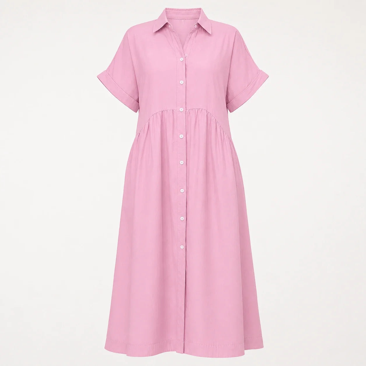 Striped Button Shirt Dress WHD0606069