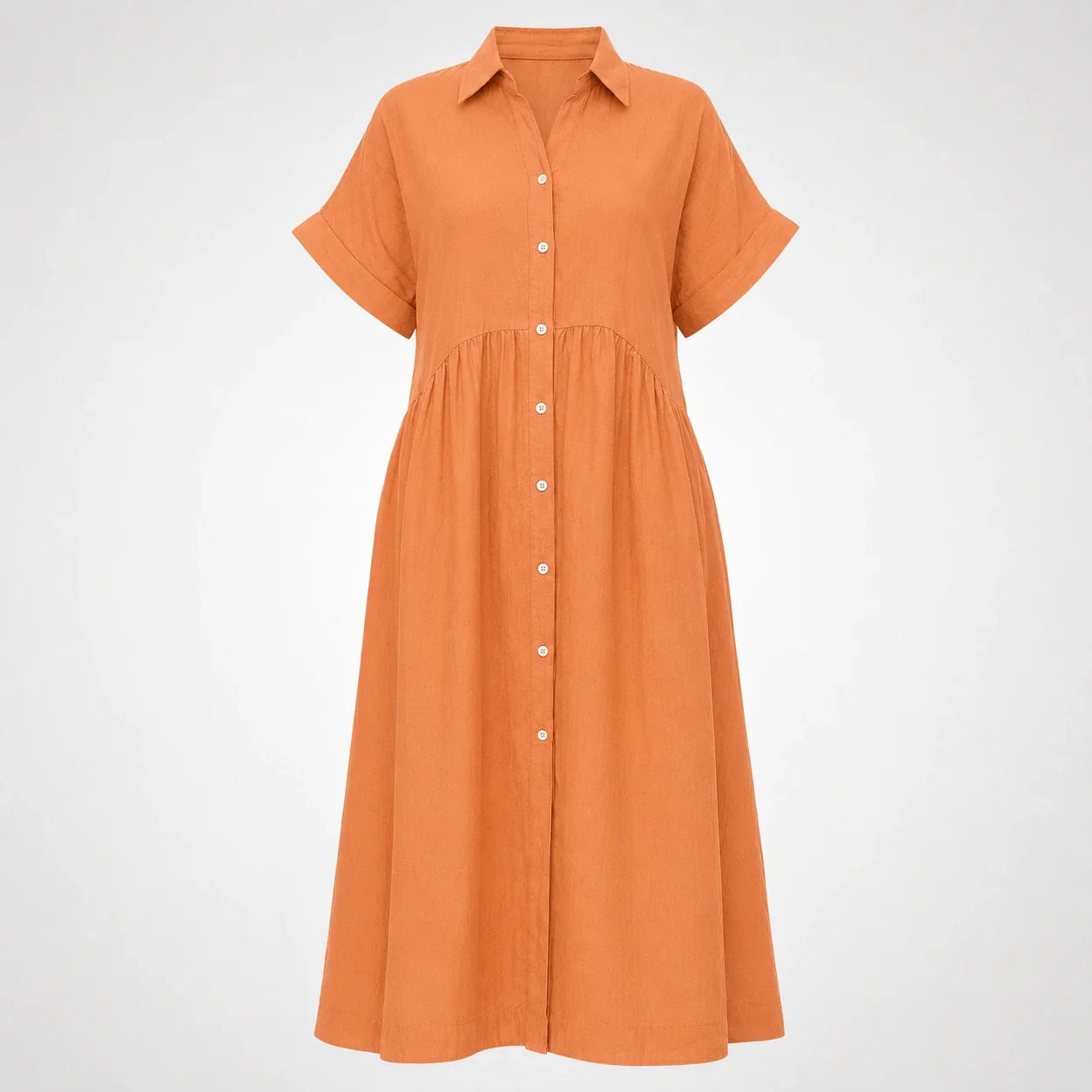 Striped Button Shirt Dress WHD0606069