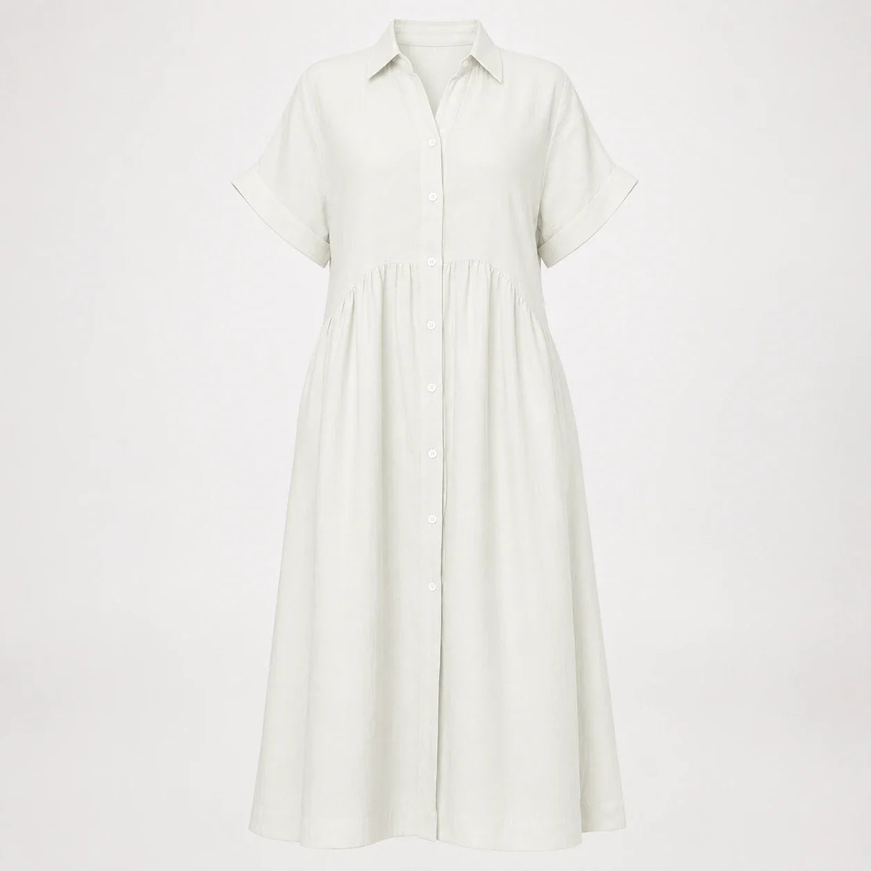 Striped Button Shirt Dress WHD0606069