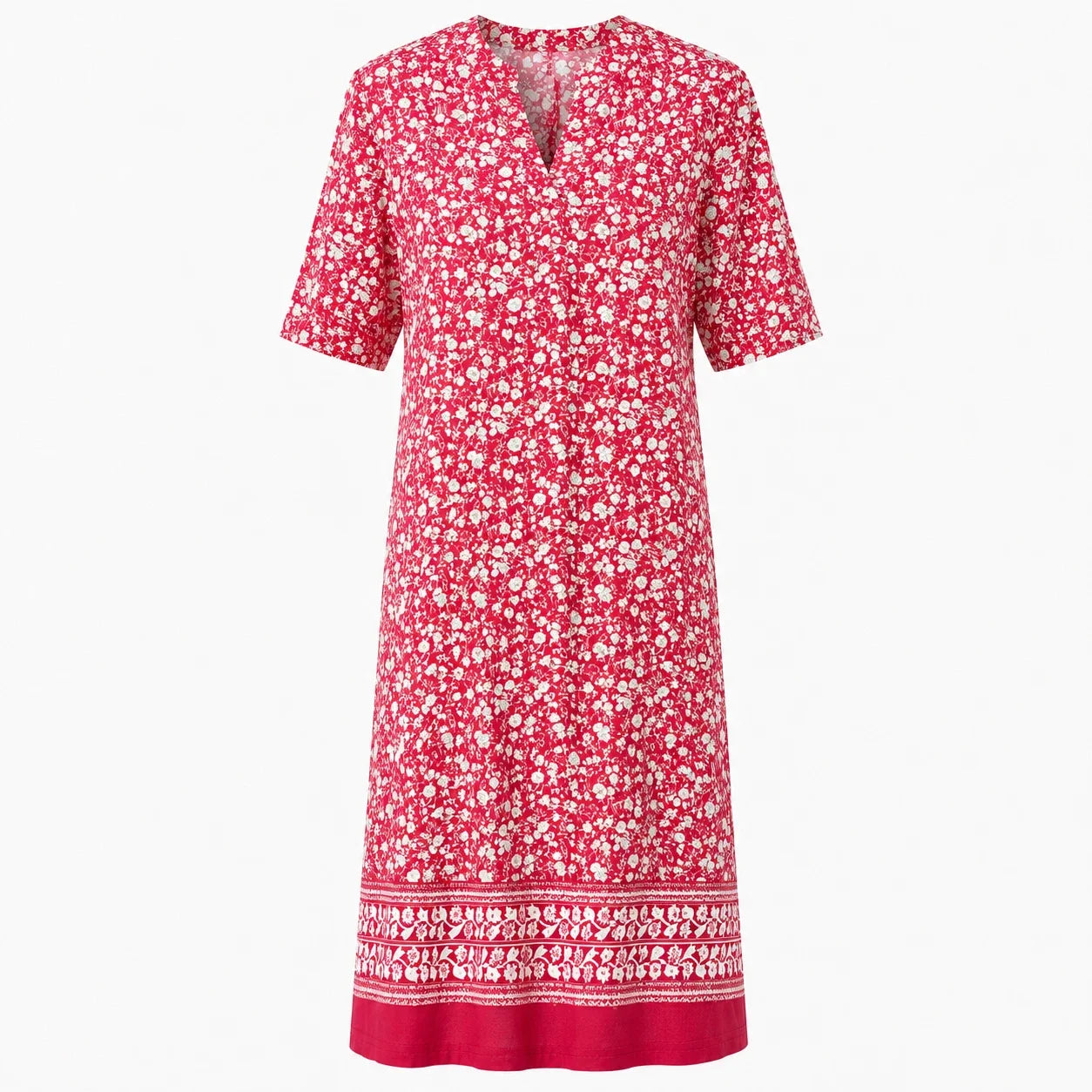 Blue Floral Shift Dress WHD0606070