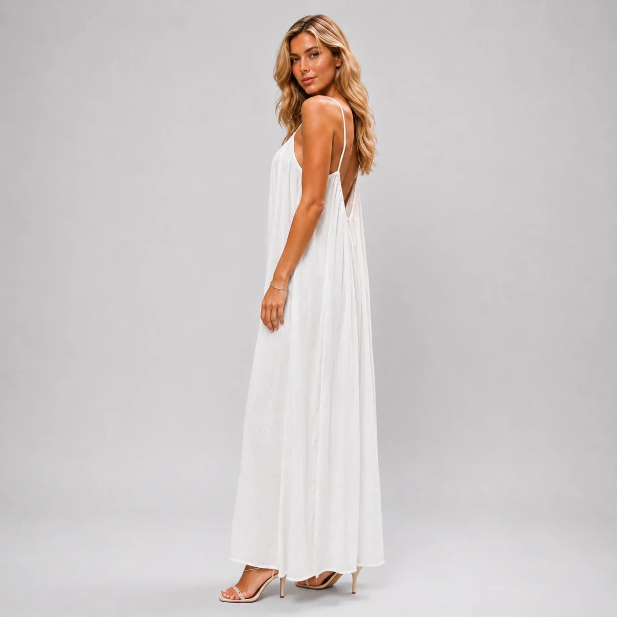 Open Back Resort Maxi Dress WHD0606073