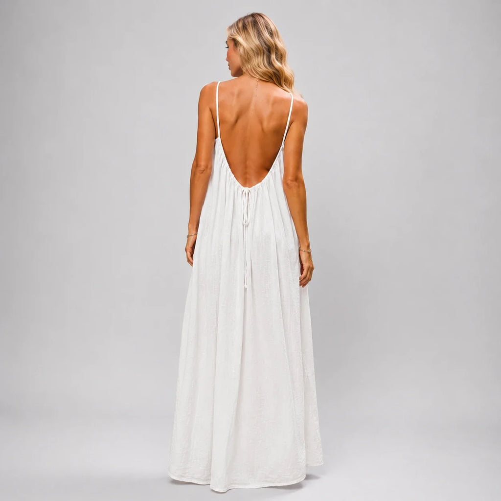 Open Back Resort Maxi Dress WHD0606073
