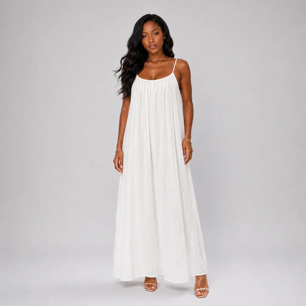 Open Back Resort Maxi Dress WHD0606073
