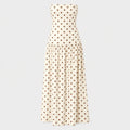 Polka Dot Strapless Maxi Dress WHD0606076