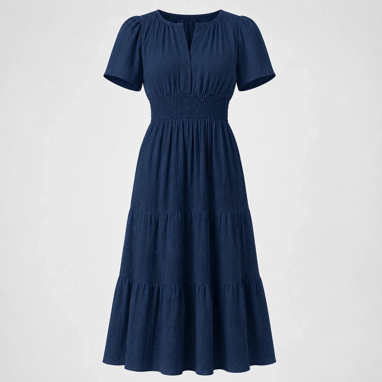 Tiered Smocked Midi Dress WHD0606082