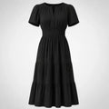 Tiered Smocked Midi Dress WHD0606082