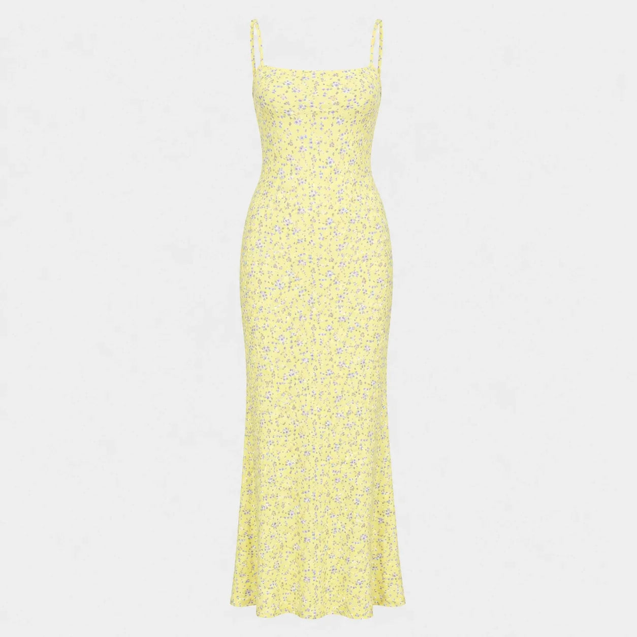 Floral Open Back Maxi Dress WHD0606083