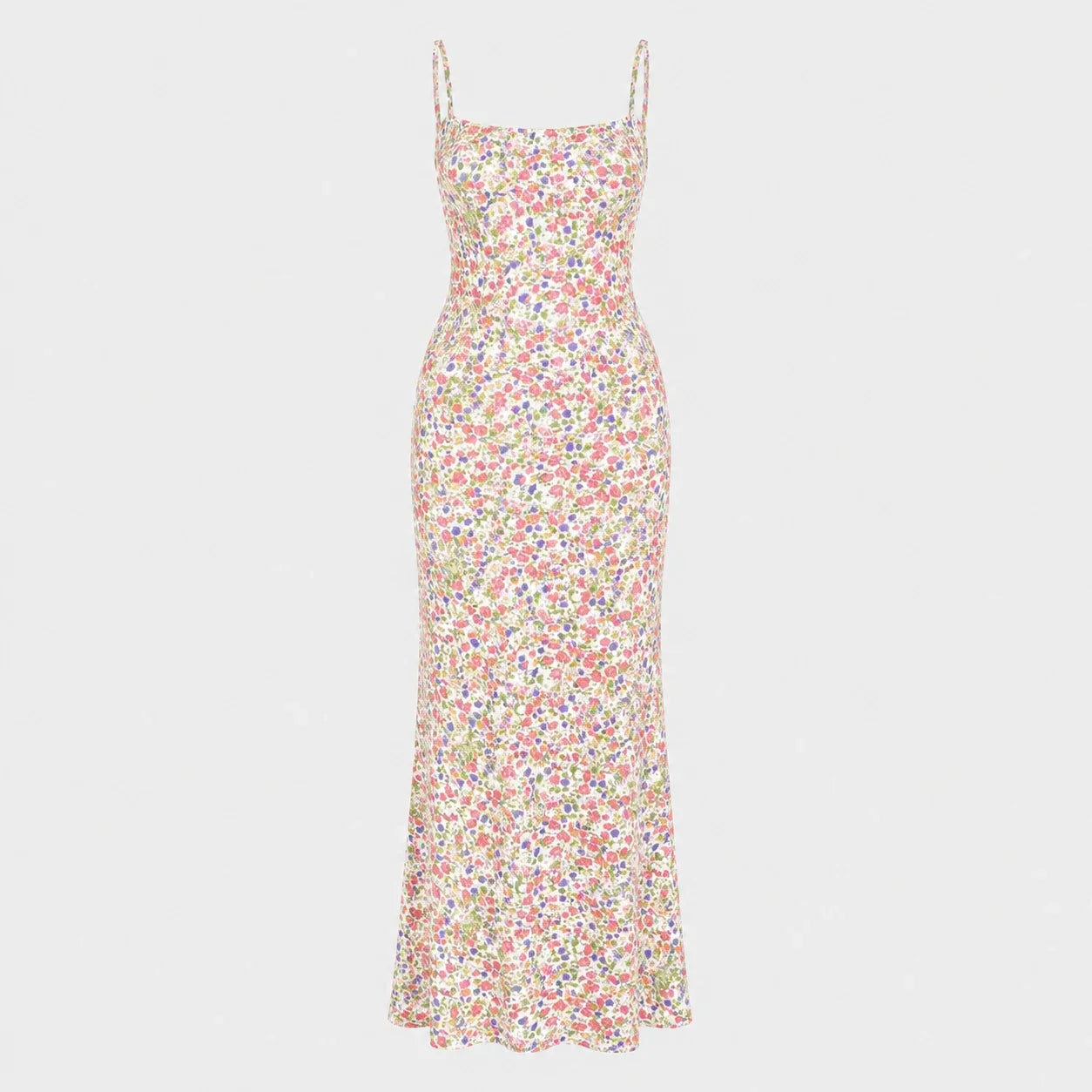 Floral Open Back Maxi Dress WHD0606083