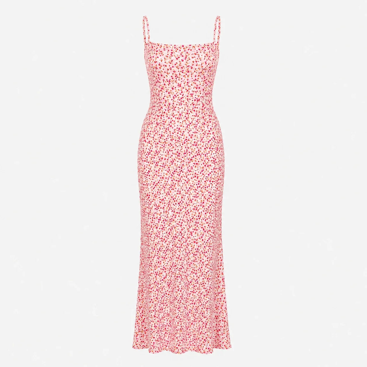 Floral Open Back Maxi Dress WHD0606083