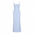 Floral Open Back Maxi Dress WHD0606083