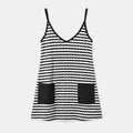 Striped Pocket Tank Dress WHD0606088