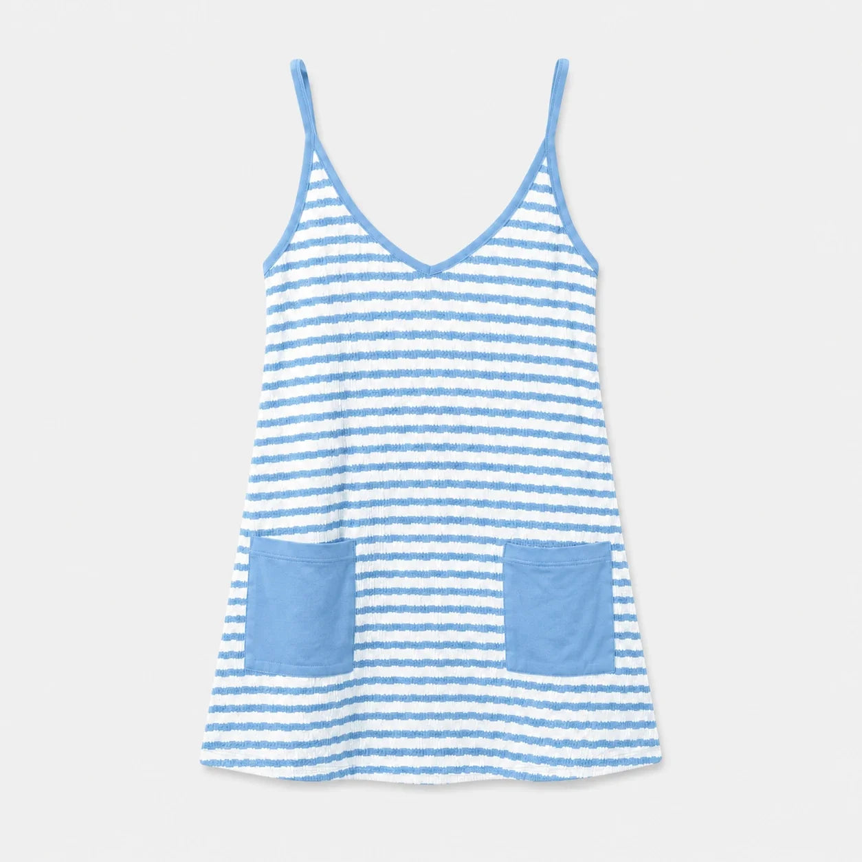 Striped Pocket Tank Dress WHD0606088