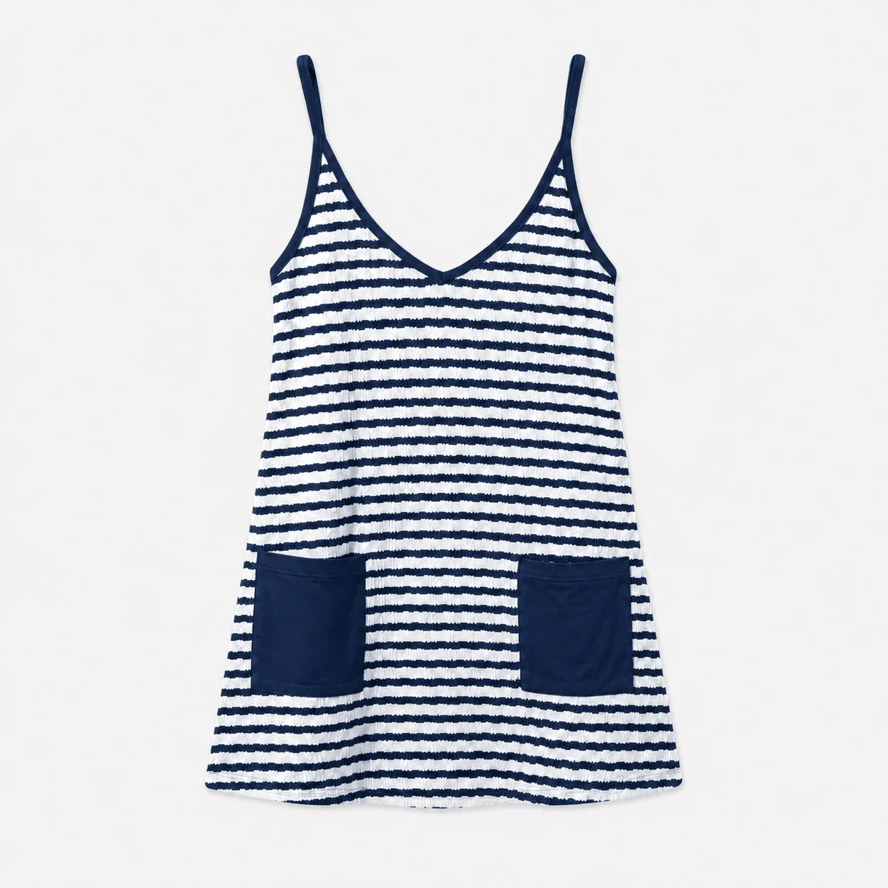 Striped Pocket Tank Dress WHD0606088