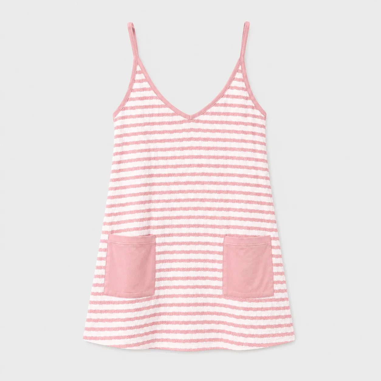 Striped Pocket Tank Dress WHD0606088