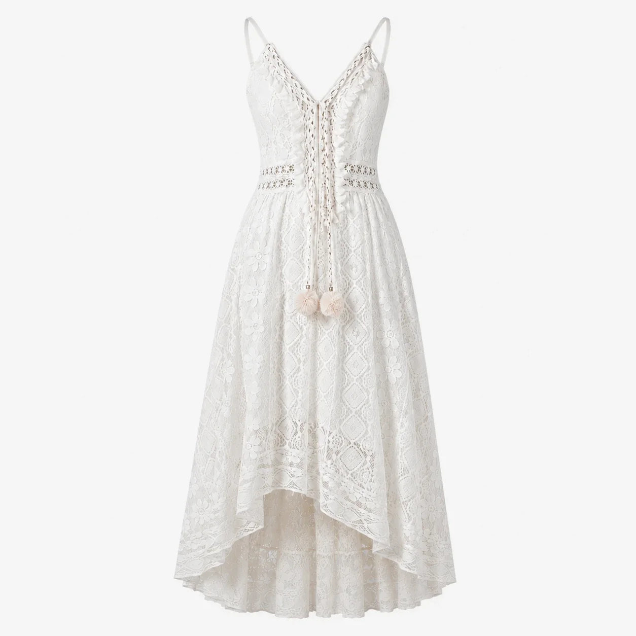 Lace V-Neck Maxi Dress WHD0606097