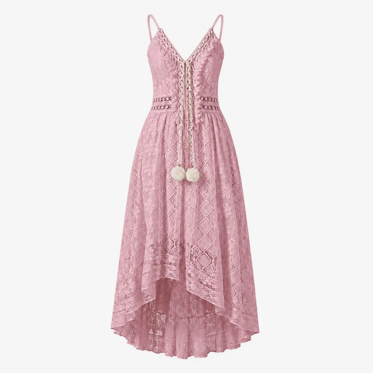 Lace V-Neck Maxi Dress WHD0606097