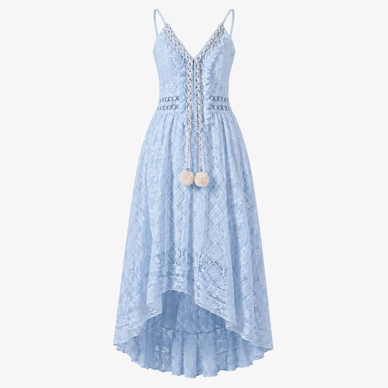 Lace V-Neck Maxi Dress WHD0606097