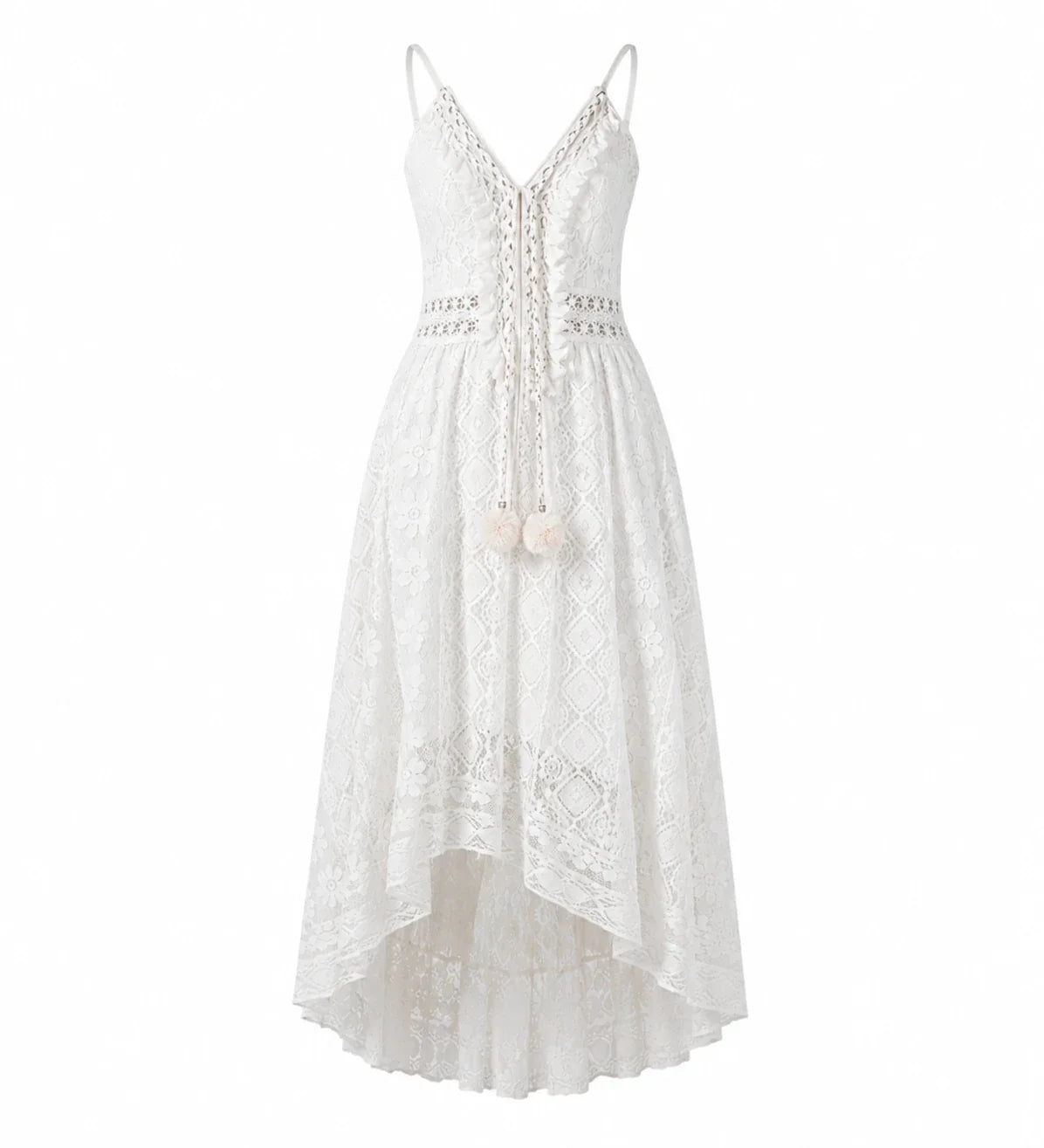 Lace V-Neck Maxi Dress WHD0606097