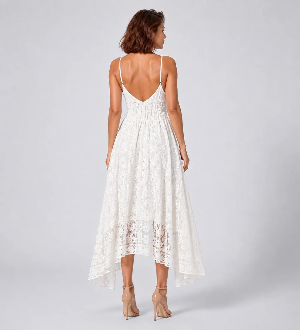 Lace V-Neck Maxi Dress WHD0606097