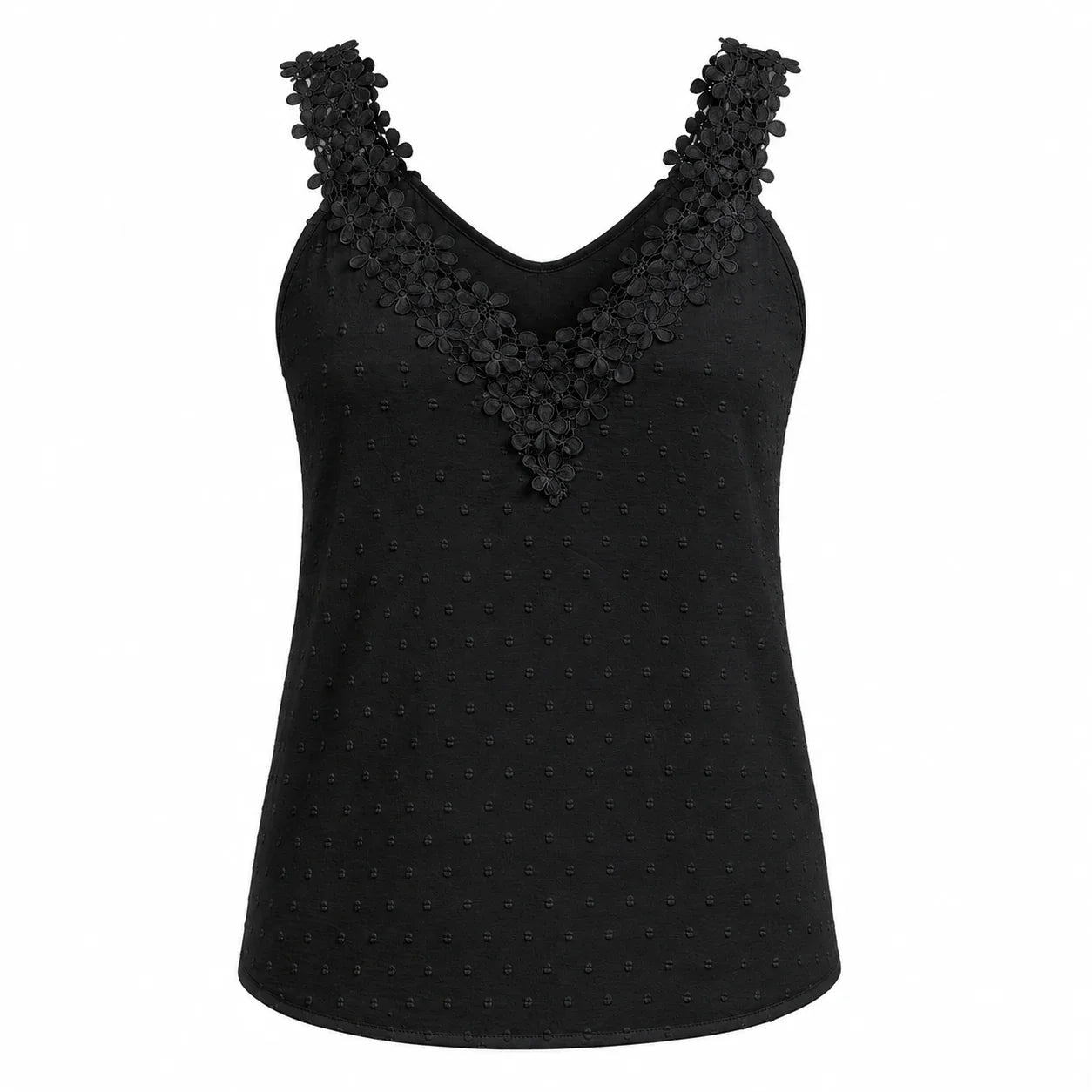 Floral Lace Sleeveless Top WHD0606107