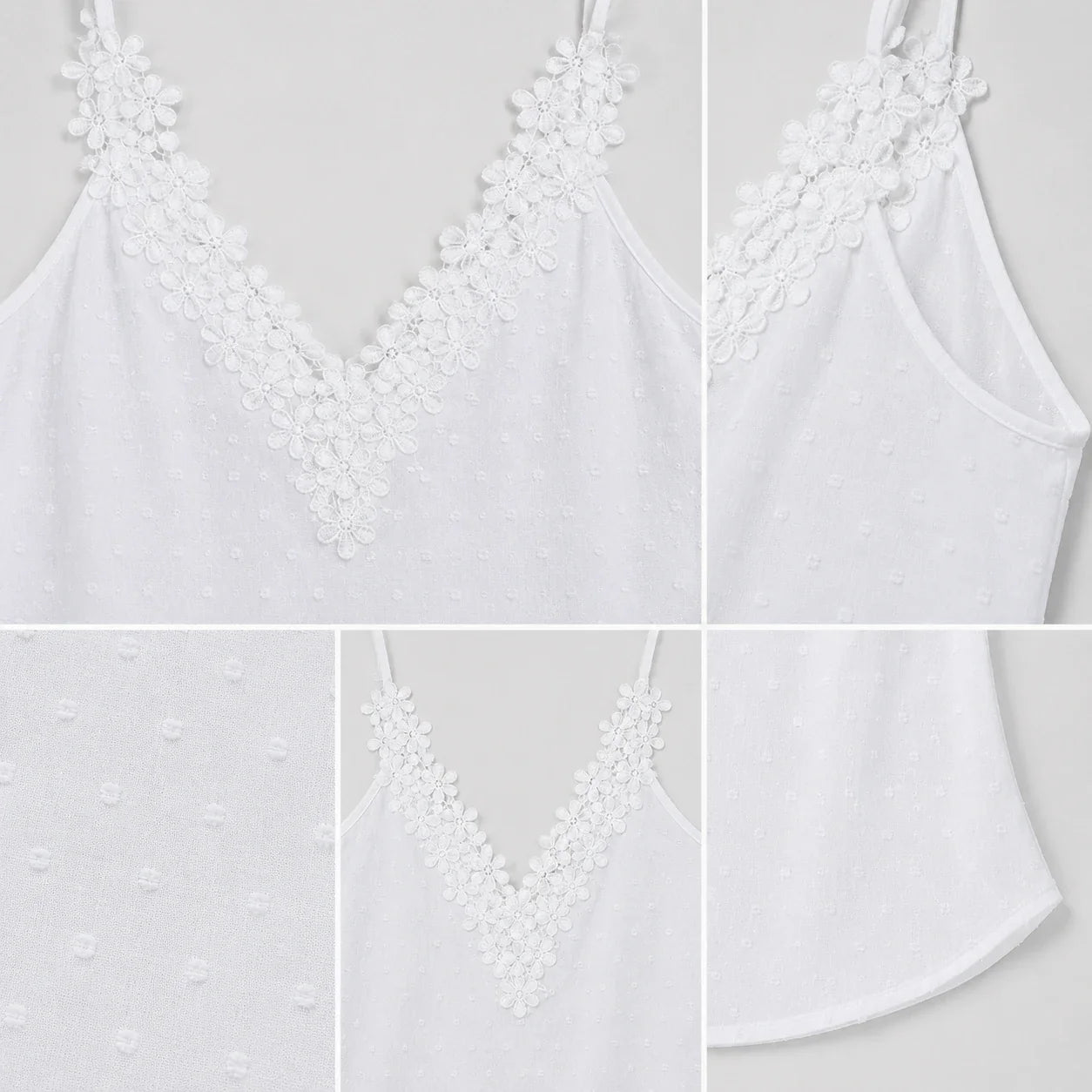 Floral Lace Sleeveless Top WHD0606107