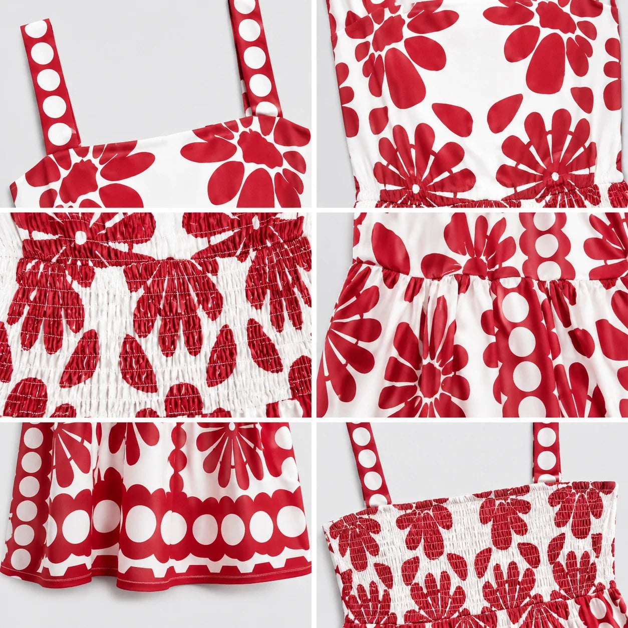 Floral Smocked Maxi Dress WHD0606112