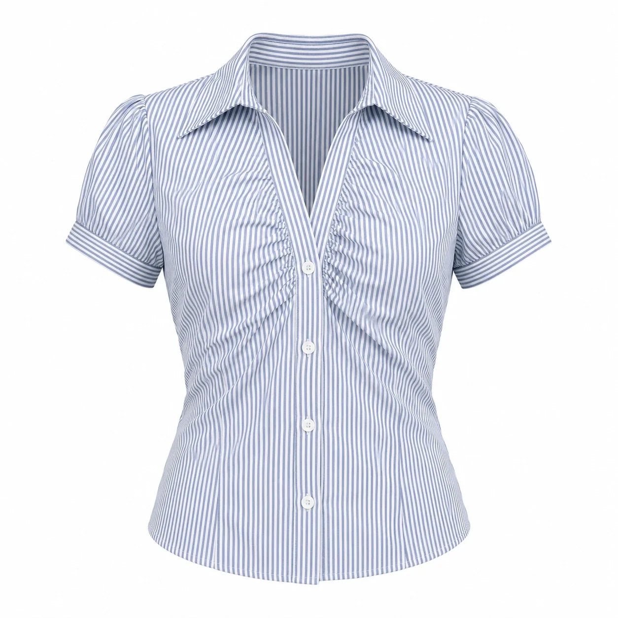 Striped Tie Back Shirt WHD0606123