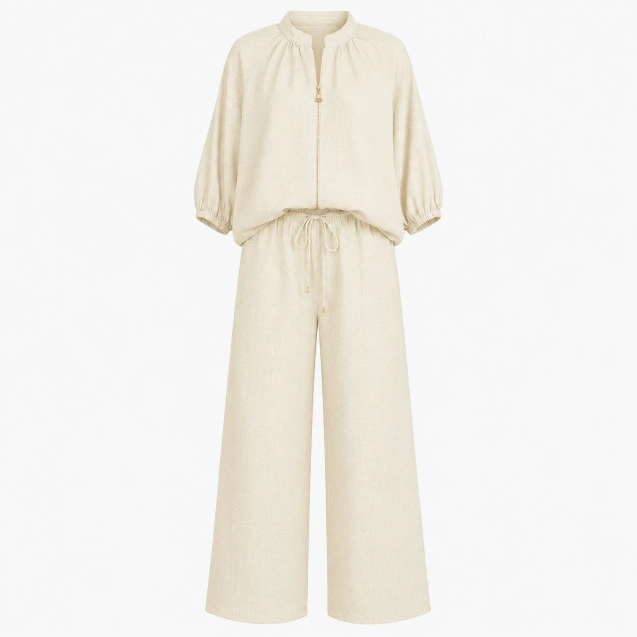 Zip Front Wide Leg Set WHD0606133