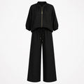 Zip Front Wide Leg Set WHD0606133