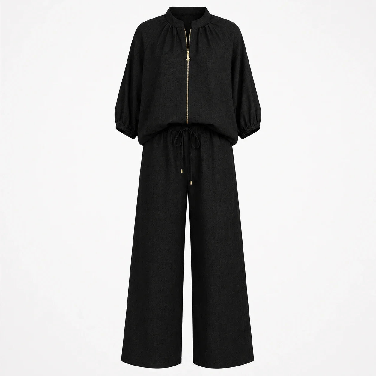 Zip Front Wide Leg Set WHD0606133