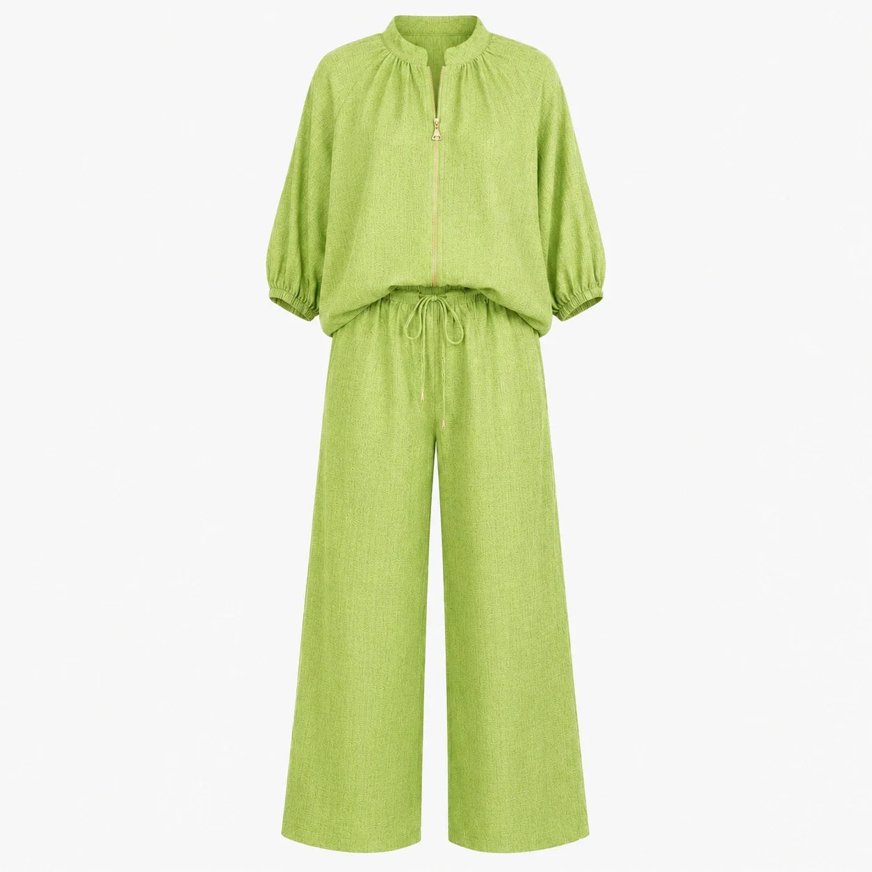 Zip Front Wide Leg Set WHD0606133