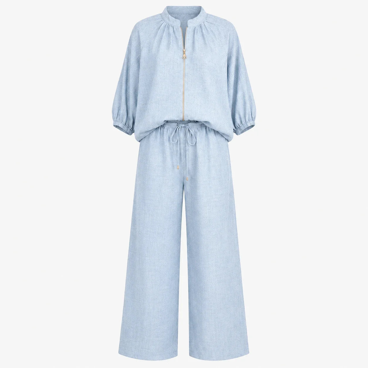 Zip Front Wide Leg Set WHD0606133
