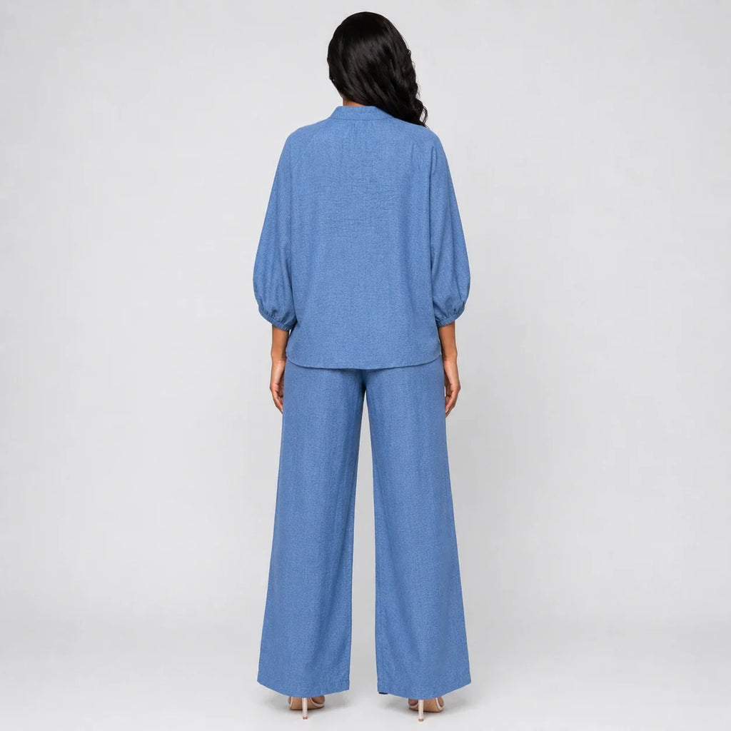 Zip Front Wide Leg Set WHD0606133
