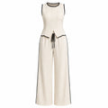 Contrast Trim Wide Leg Set WHD0606137