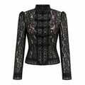 Lace Frog Button Blouse WHD0606151