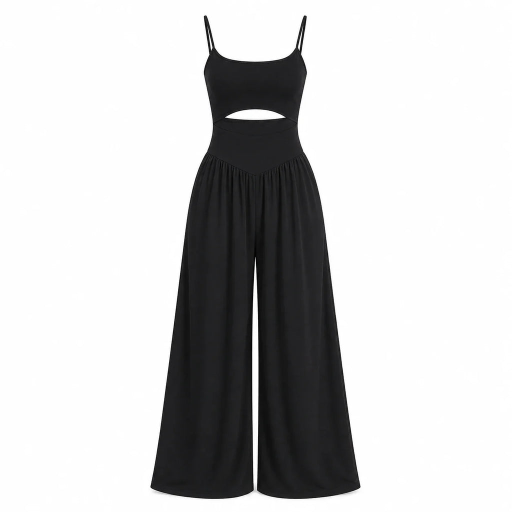 Open Back Wide Leg Jumpsuit WHD0606152