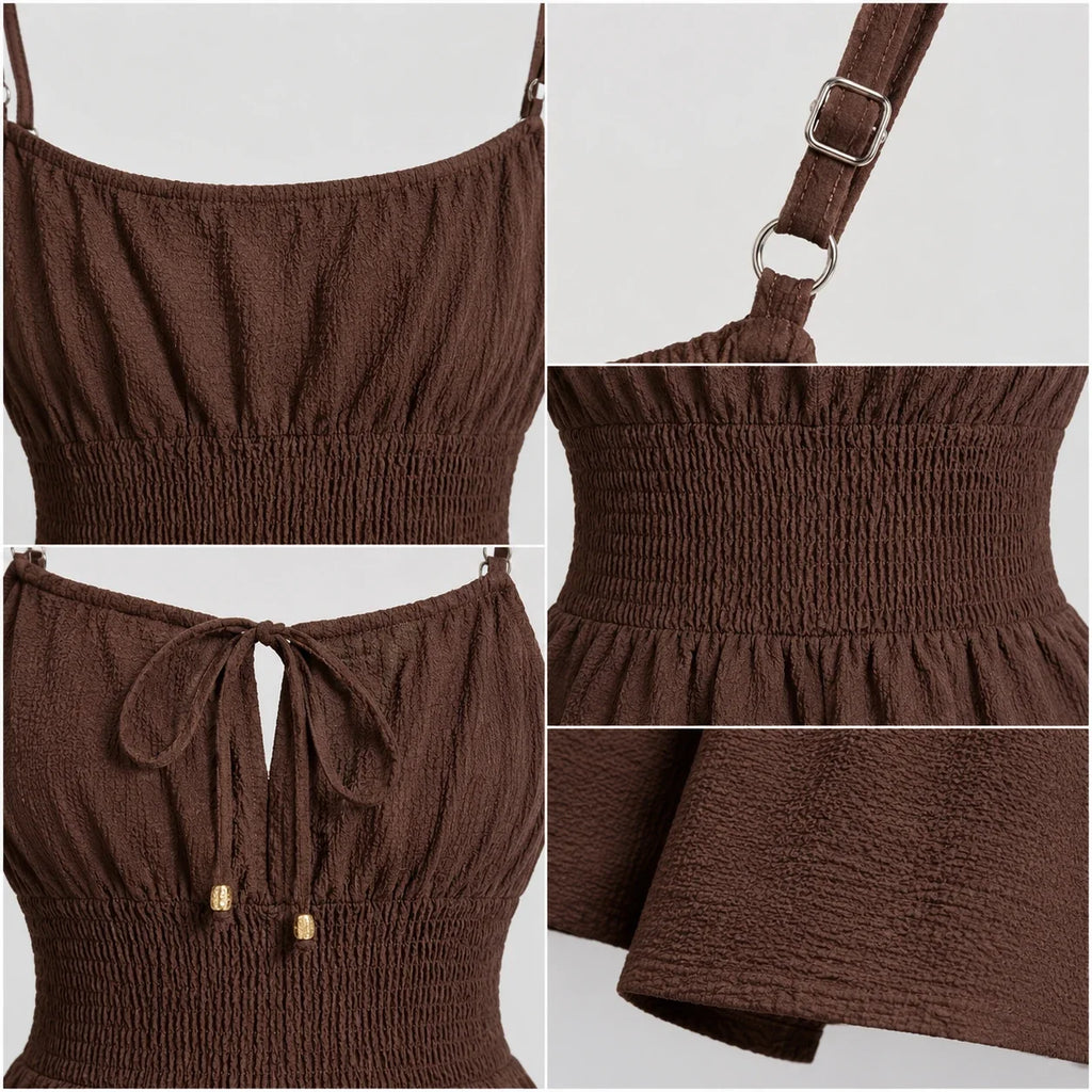 Textured Cami Romper WHD0606153