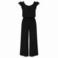 Ruffle Sleeve Wide Leg Jumpsuit WHD0606155