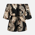 Off-Shoulder Drawstring Romper WHD0606160