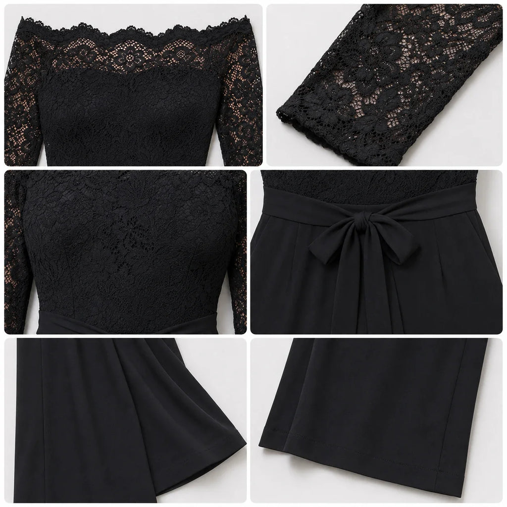Lace Off-Shoulder Wide Leg Jumpsuit WHD0606161