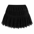 Lace Pleated Mini Skirt WHD0606162