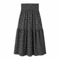 Floral Smocked Maxi Skirt WHD0606163