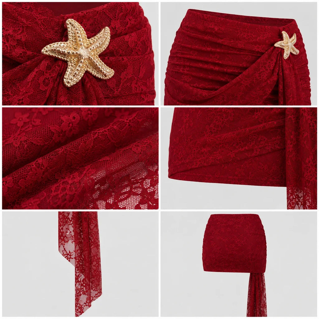 Starfish Lace Mini Skirt WHD0606165