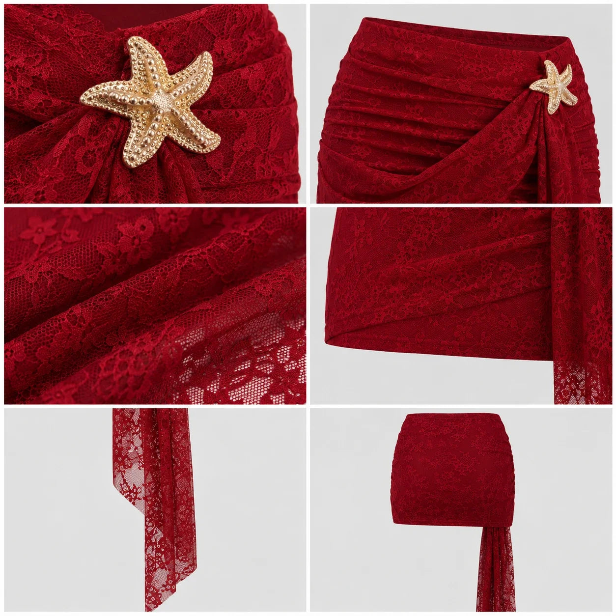 Starfish Lace Mini Skirt WHD0606165