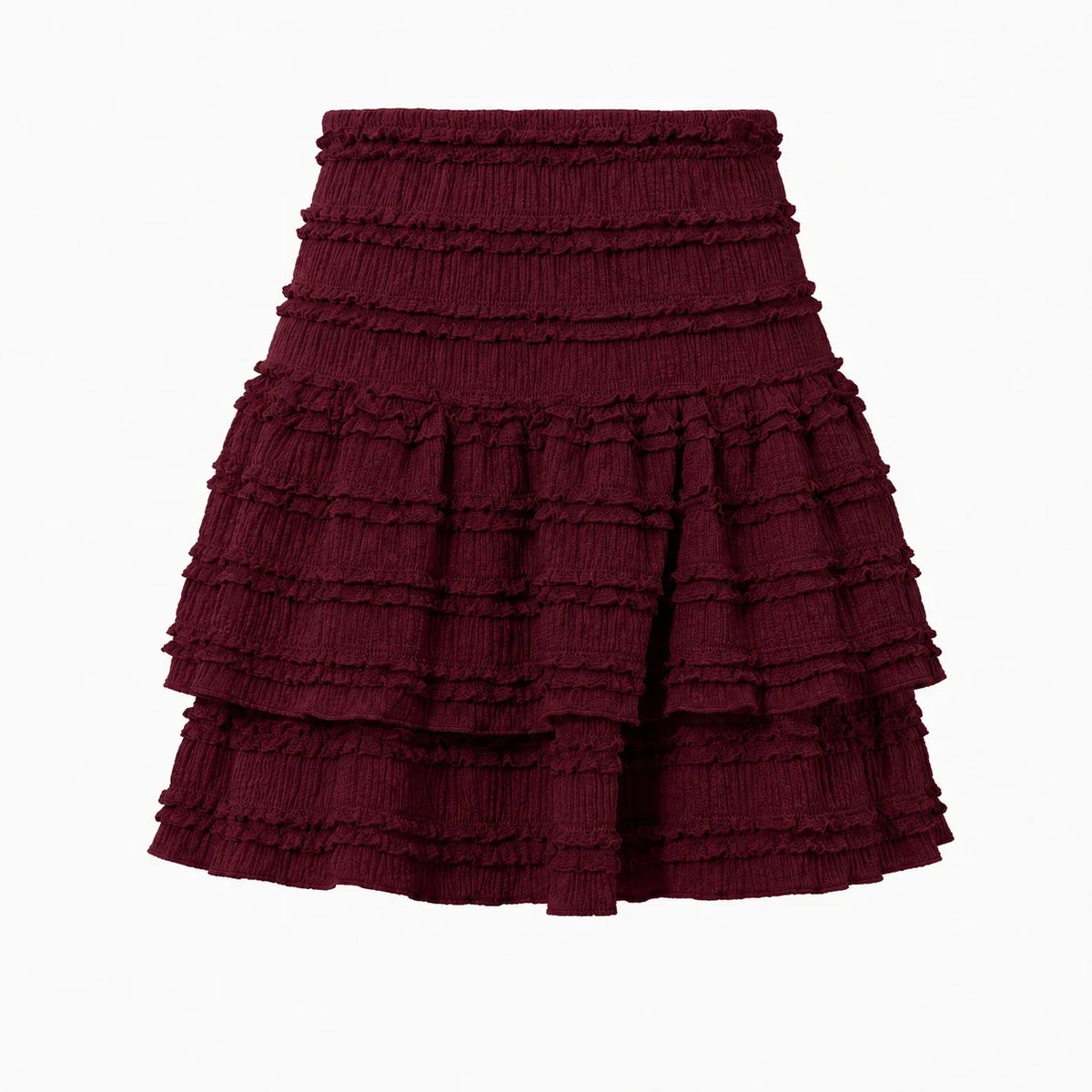 Tiered Ruffle Mini Skirt WHD0606168