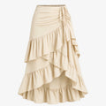 Tiered Ruffle Maxi Skirt WHD0606171
