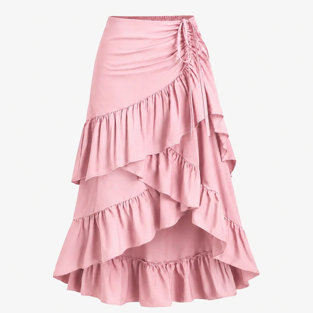 Tiered Ruffle Maxi Skirt WHD0606171