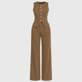 Striped Wide Leg Matching Set WHD0606173